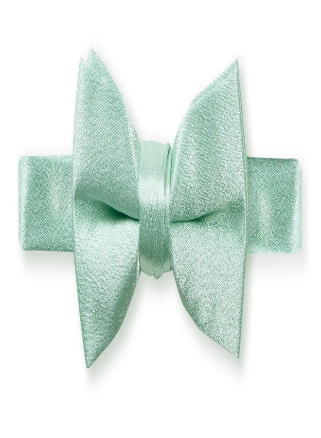 Spring Notion Boys' Milano Crinkle Microfiber Bow Tie Small Laurel Green - Image 1