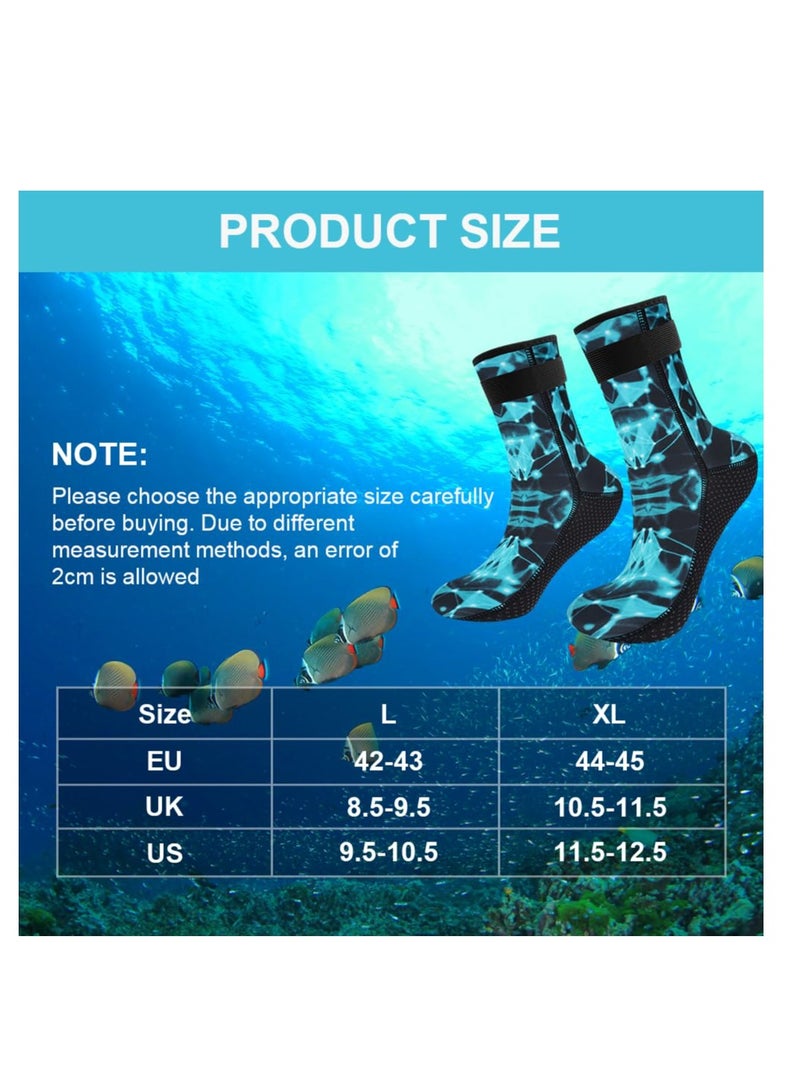 Excefore 3mm Neoprene Socks, Resilient Wetsuit Socks,Thickened Non-Slip Diving Socks Boots, Suitable for Water Sports, Swimming, Kayaking, Surfing (L)  - Image 2