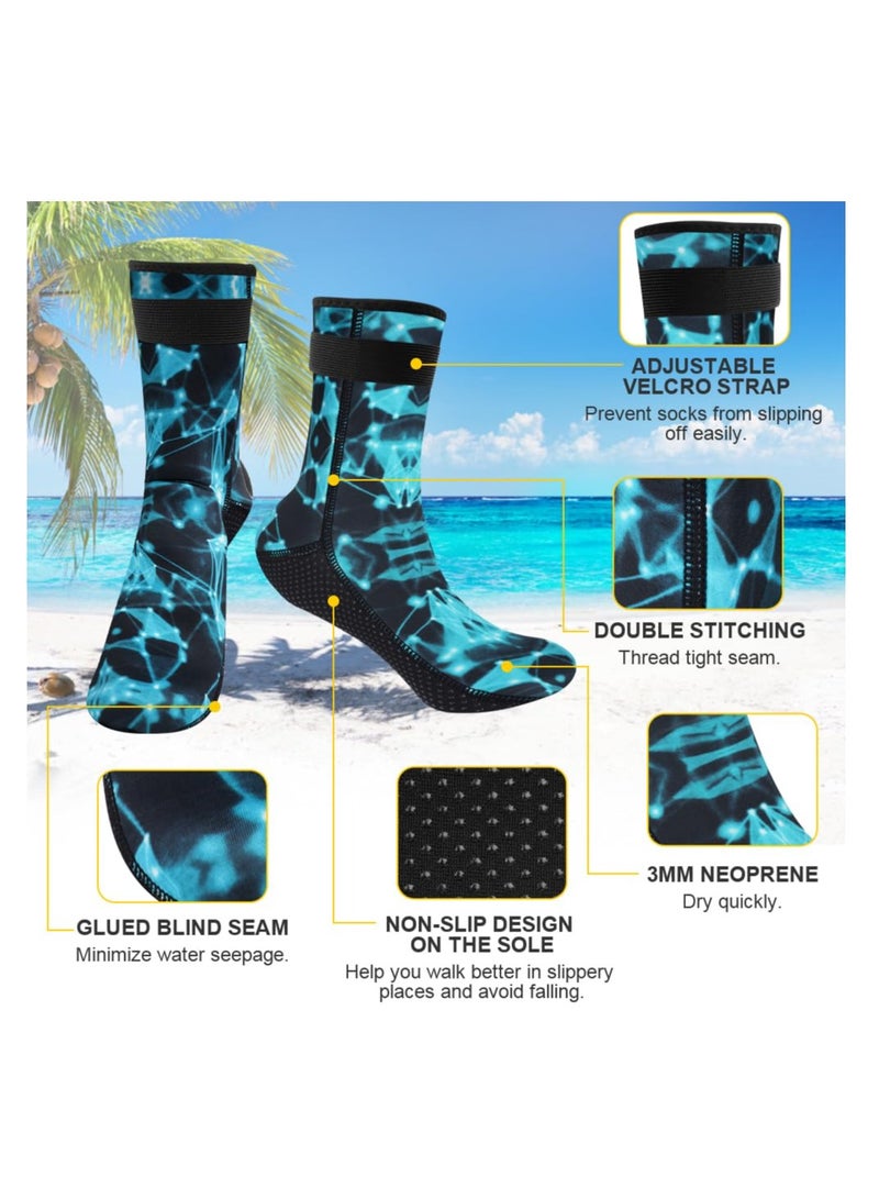Excefore 3mm Neoprene Socks, Resilient Wetsuit Socks,Thickened Non-Slip Diving Socks Boots, Suitable for Water Sports, Swimming, Kayaking, Surfing (L)  - Image 3