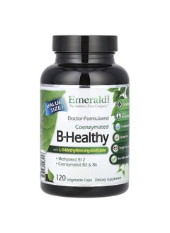 Emerald Laboratories Emerald Laboratories, Coenzymated B-Healthy with L-5-Methyltetrahydrofolate, 120 Vegetable Caps  - Image 1