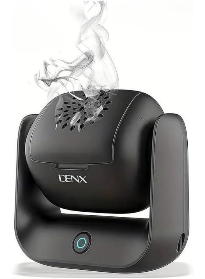 دينكس مبخرة كهربائية DENX DX1925، مبخرة محمولة قابلة لإعادة الشحن للبخور والعود، مزودة بغطاء قابل للتعديل بزاوية 90 درجة، ومؤشر LED، وتصميم سريع التسخين وخالي من الدخان، مناسبة للمنزل والمكتب والسيارة. - Image 3
