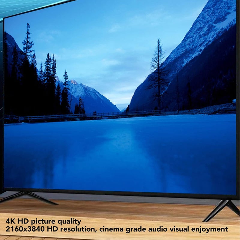 كابل واجهة الوسائط المتعددة عالية الدقة من Type C إلى HD يدعم 4K 30Hz، قابل للتوصيل والتشغيل، كابل من Type C إلى HD للتلفزيون والشاشة، أسود رمادي - Image 3