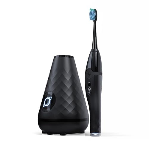 Tao Clean UV Sanitizing Sonic Toothbrush and Cleaning Station, Electric Toothbrush, Dual Speed Setting, Black - Image 1