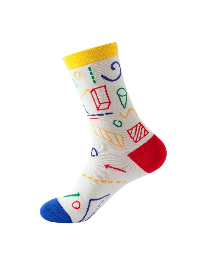 ARUWA 6 Pairs Men's Funny Socks Cotton Novelty Colorful Crew Socks Soft Breathable Dress Socks for Casual and Gift  - Image 3