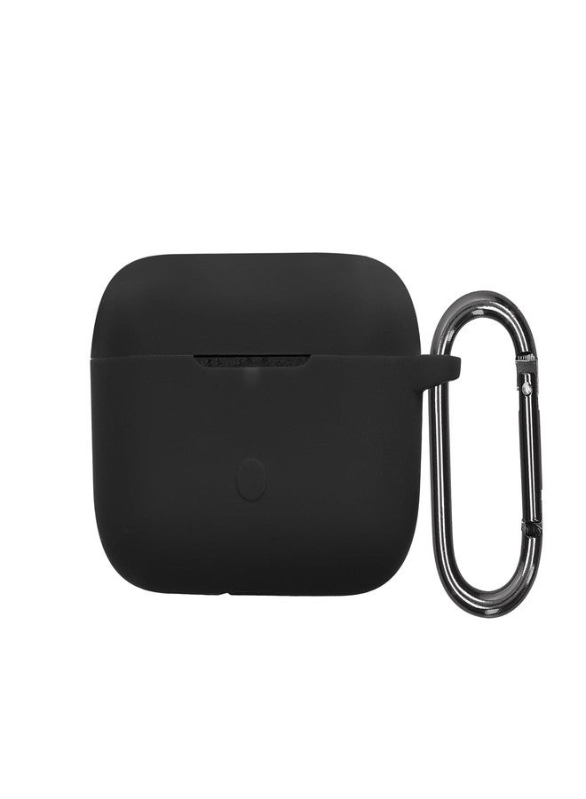 kwmobile غطاء سيليكون من كيو موبايل متوافق مع مارشال موotif II ANC - غطاء لاصق مع مشبك - أسود - Image 1