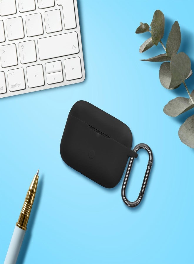 kwmobile غطاء سيليكون من كيو موبايل متوافق مع مارشال موotif II ANC - غطاء لاصق مع مشبك - أسود - Image 4