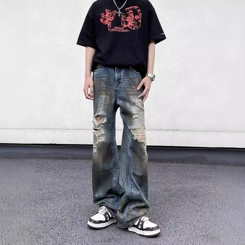 Unisex Casual Daily Denim Jeans - Image 2