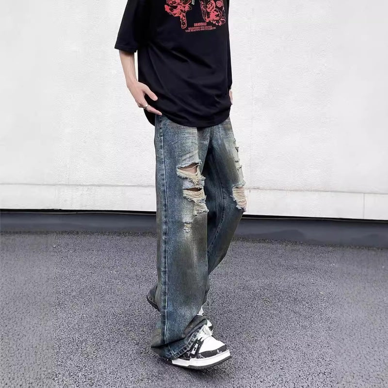 Unisex Casual Daily Denim Jeans - Image 4