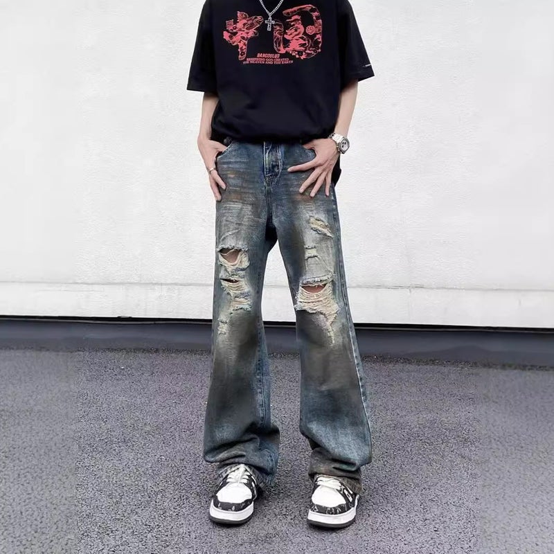 Unisex Casual Daily Denim Jeans - Image 3