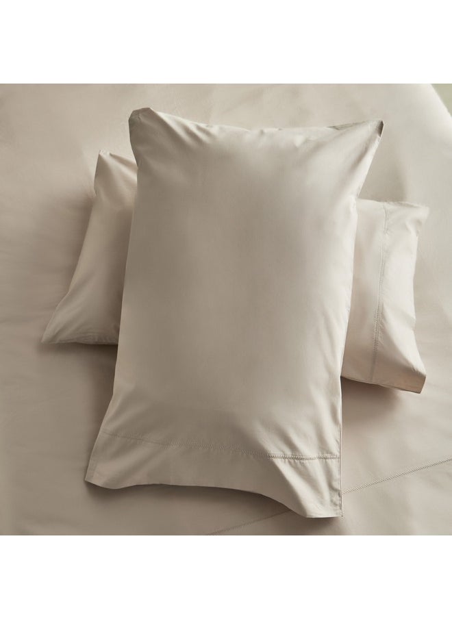 Home Box Purely-Percale 3-Piece 300TC Percale Twin Duvet Quilt Cover Set 150 x 220 cm  - Image 5