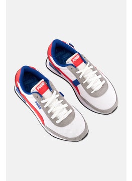 PUMA Kids Boy Future Rider Play On Outdoor Shoes, White Combo  - Image 4