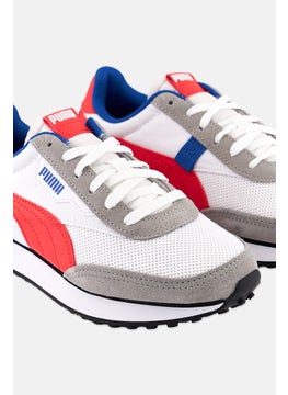 PUMA Kids Boy Future Rider Play On Outdoor Shoes, White Combo  - Image 3