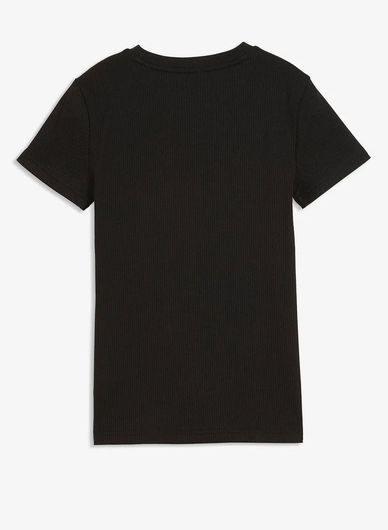 بوما Youth Essential Elevated Ribbed Slim T-Shirt