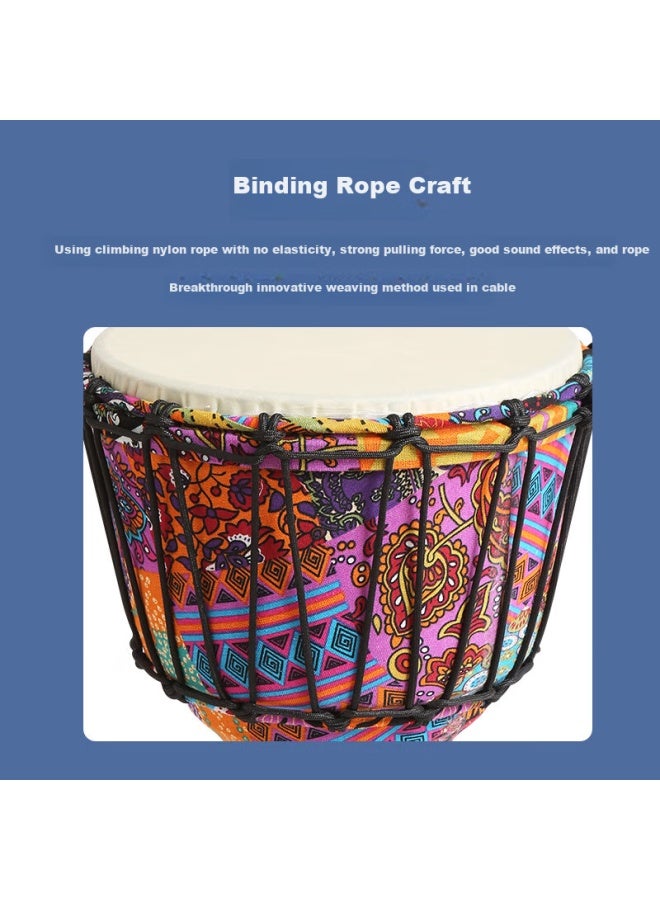 Mosen 10-inch Lightweight African Drum, Abs Material, Children's Beginner Practice Lijiang Hand Drum, No Tuning Required, Cherry Blossom Pink - Image 2