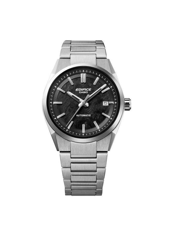 كاسيو Edifice Automatic Analog Men’s Watch EFK-110D-1A, 38 mm Black Dial, Stainless Steel Case & Bracelet, 100 m WR - Image 2