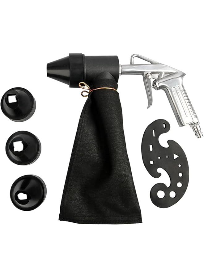 erorex 6 Piece Pneumatic Sandblasting Tool Kit Portable Sand Blasting Machine Set Versatile Sandblaster Handheld Polishing Machine Rust Remover - Image 1