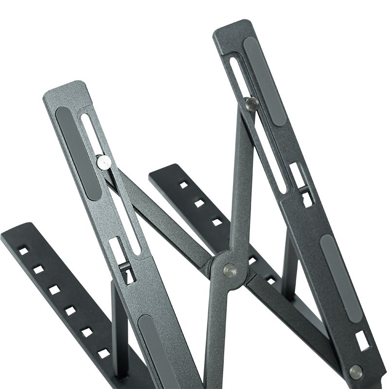 Aluminum Adjustable Foldable Laptop Stand EVOLUTION LS102 Dark Grey - Image 2