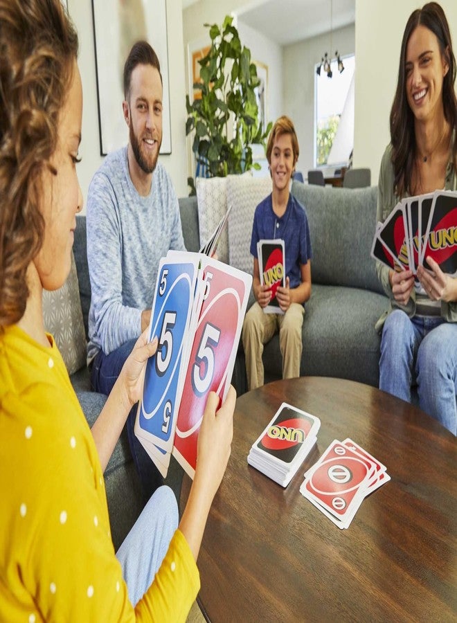Mattel Games Giant UNO Card Game for Kid, Adult & Families, Color Blind Accessible & Customizable Large Deck - Image 2