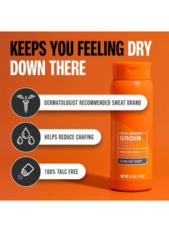Carpe Sweat Absorbing Groin Powder (For Men) - Designed for Maximum Sweat Absorption - Mess and Friction Free, Stop Chafing  - Image 2