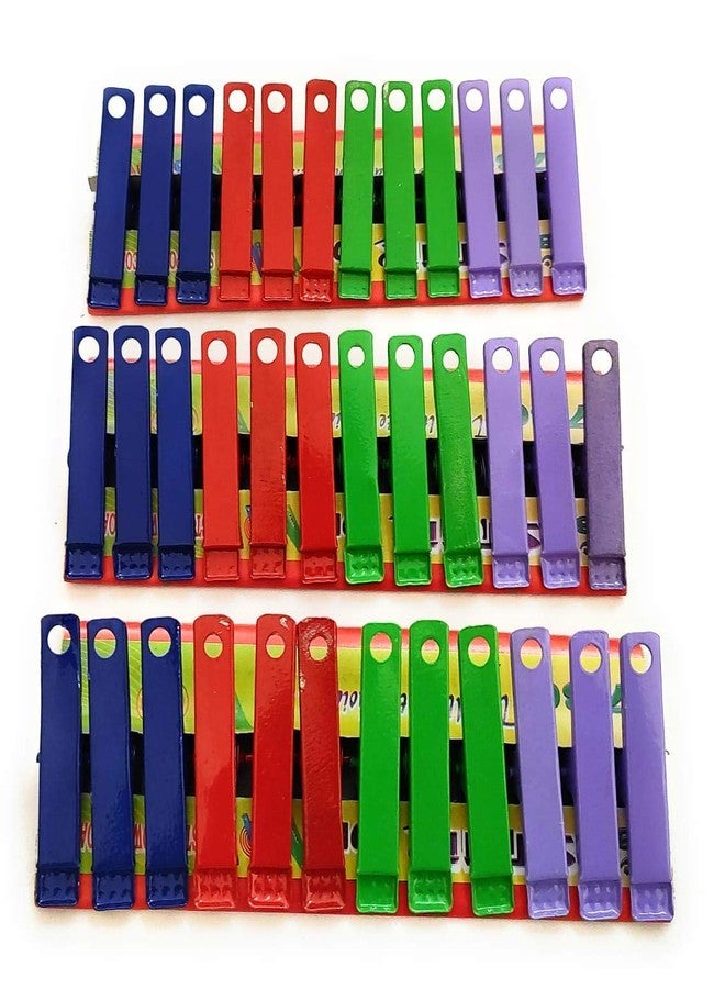 Tilak Venture Heavy Quality Steel Cloth Hanging Clips | Cloth Drying Clips Pins - 48 Piece (Multicolor) - Image 1