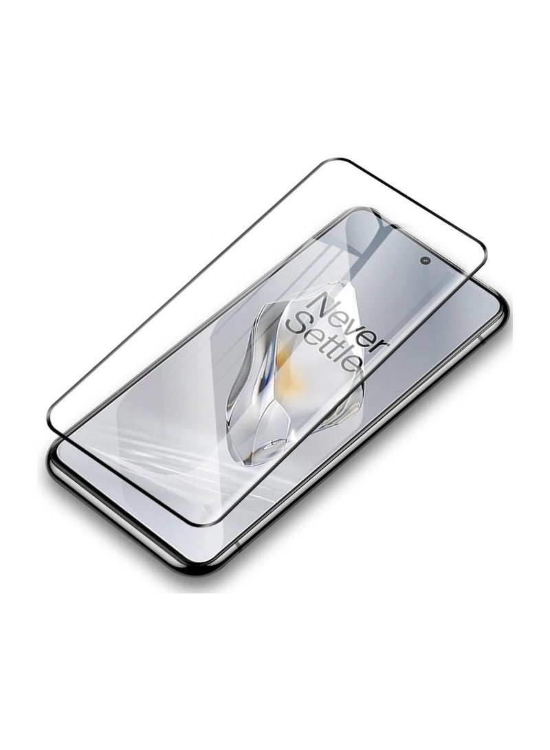 OnePlus 12 Screen Protector Tempered Glass Full Coverage Anti Scratch HD Clear High Responsive for OnePlus 12 5G Black