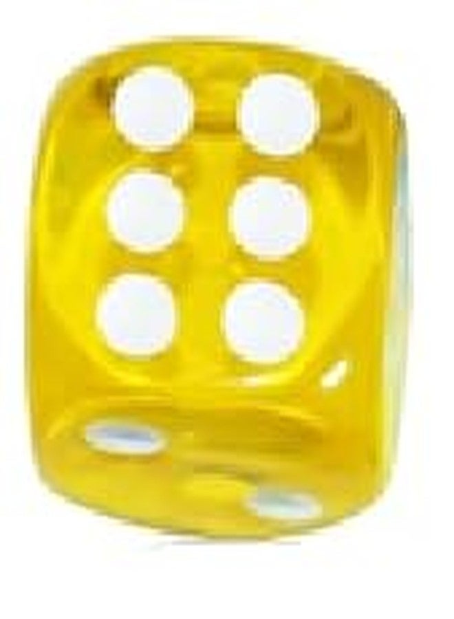 SANKET Six Sided 16mm Multicolour Transparent Yellow & Black Colour Combination Dice for Parties, Fun, Indoor Games, (2 Colour Combination Dice Set) Pack of 8pcs - Image 3