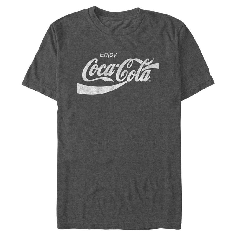 Coca-Cola Men's Graphic T-Shirts, Men's Coke Classic Shirt Charcoal Heather - Image 5