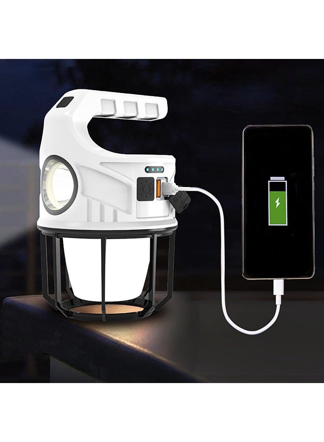 Solar Camping Lamp LED Camping Lantern Tent Light USB Rechargeable Camping Lights Emergency Lantern 3 Modes Waterproof Outdoor Lantern for Camping Hiking - Image 5