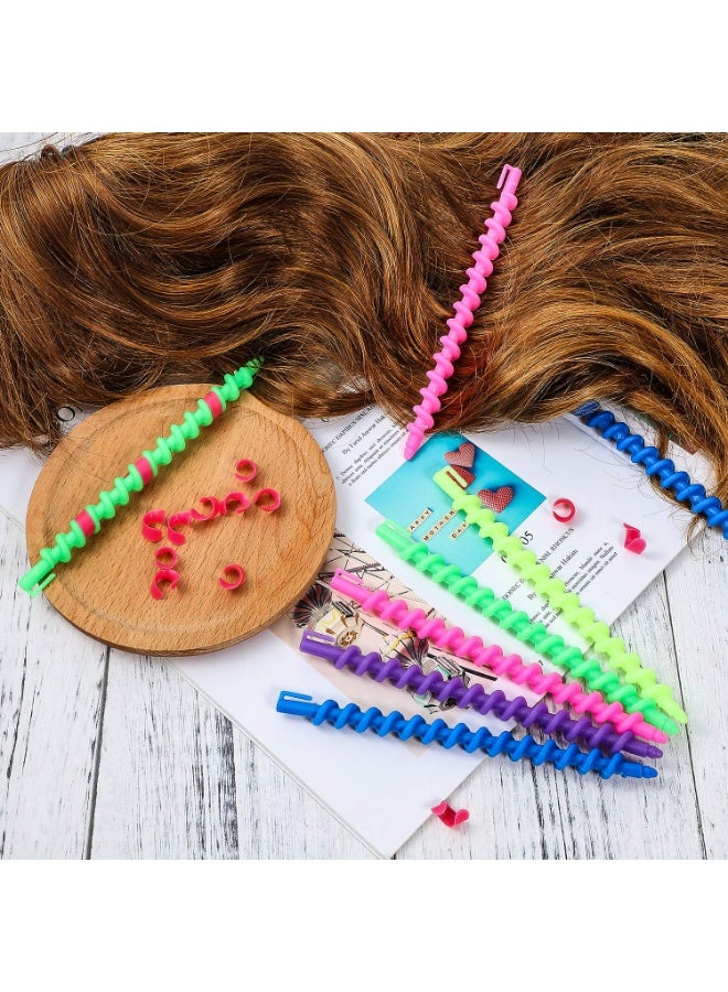 26Pcs Plastic Spiral Hair Perm Rods - Long Curling Rollers for Hair Styling, Barber & Salon Hairdressing Tools, Random Colors - Image 4
