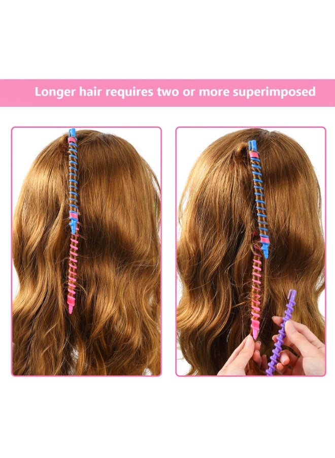 26Pcs Plastic Spiral Hair Perm Rods - Long Curling Rollers for Hair Styling, Barber & Salon Hairdressing Tools, Random Colors - Image 3
