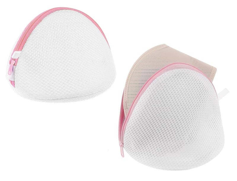 PRAMANTA 2Pcs Dual Layered Mesh Bags for Laundry Clothes Washing Bag Women Bra Lingerie Washing PouchBag Organizer Laundry Clothes WasherProtector Pouch - Image 1