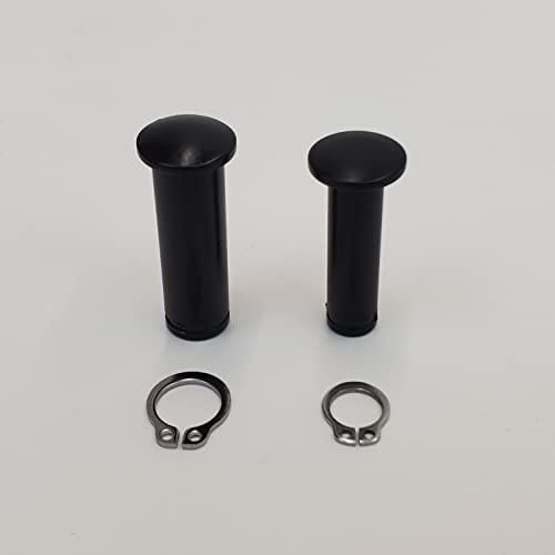 Billet Proof Designs Satin Black Clutch Lever & Brake Lever Pivot Pin Set with Stainless Snap Rings for 2008-2023 Harley Touring Models Electra Glide FLHT, Road Glide FLTR, Road King FLHR and Street Glide FLHX - Image 2