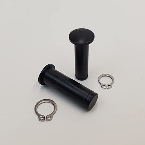 Billet Proof Designs Satin Black Clutch Lever & Brake Lever Pivot Pin Set with Stainless Snap Rings for 2008-2023 Harley Touring Models Electra Glide FLHT, Road Glide FLTR, Road King FLHR and Street Glide FLHX - Image 1