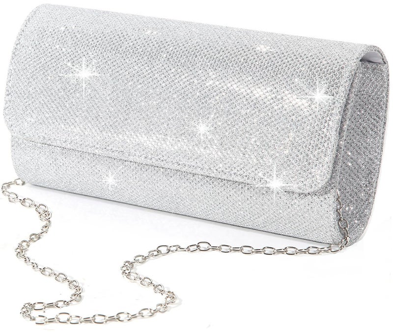 lovyoCoCo Evening Bag Clutch Purses for Women, Ladies Sparkling Party Handbag Wedding Bag - Image 1