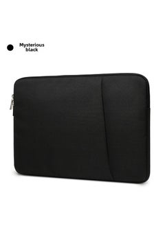 Generic Inner Bag For Apple Laptop 14 Air13.3 "pro Women's MacBook 12 Male 15 Protective Case-Color:Fabric Shockproof-Mysterious Black-Applicable Model:10 Inches (ipad9.7)  - Image 1