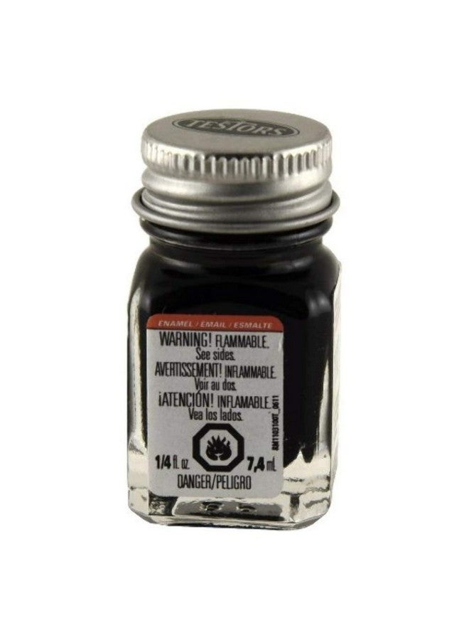 Testors Testor Corp. Enamel 1/4 Oz Flat Black Tes1149Tt Plastics Paint Enamels - Image 1