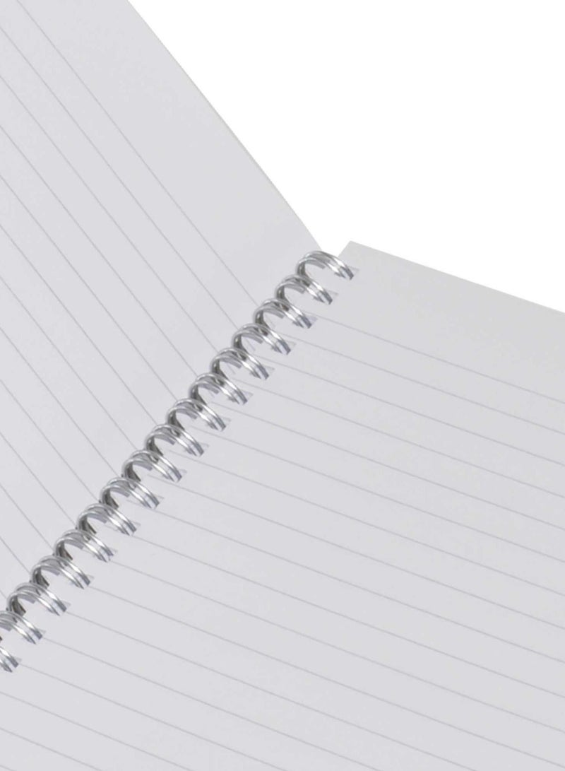 FIS LIGHT Pack of 10  Spiral Soft Cover Notebook Single Line, 9X7 Inches (22.86 X 20.32 CM), 80 Sheets -LINB971517S - Image 3
