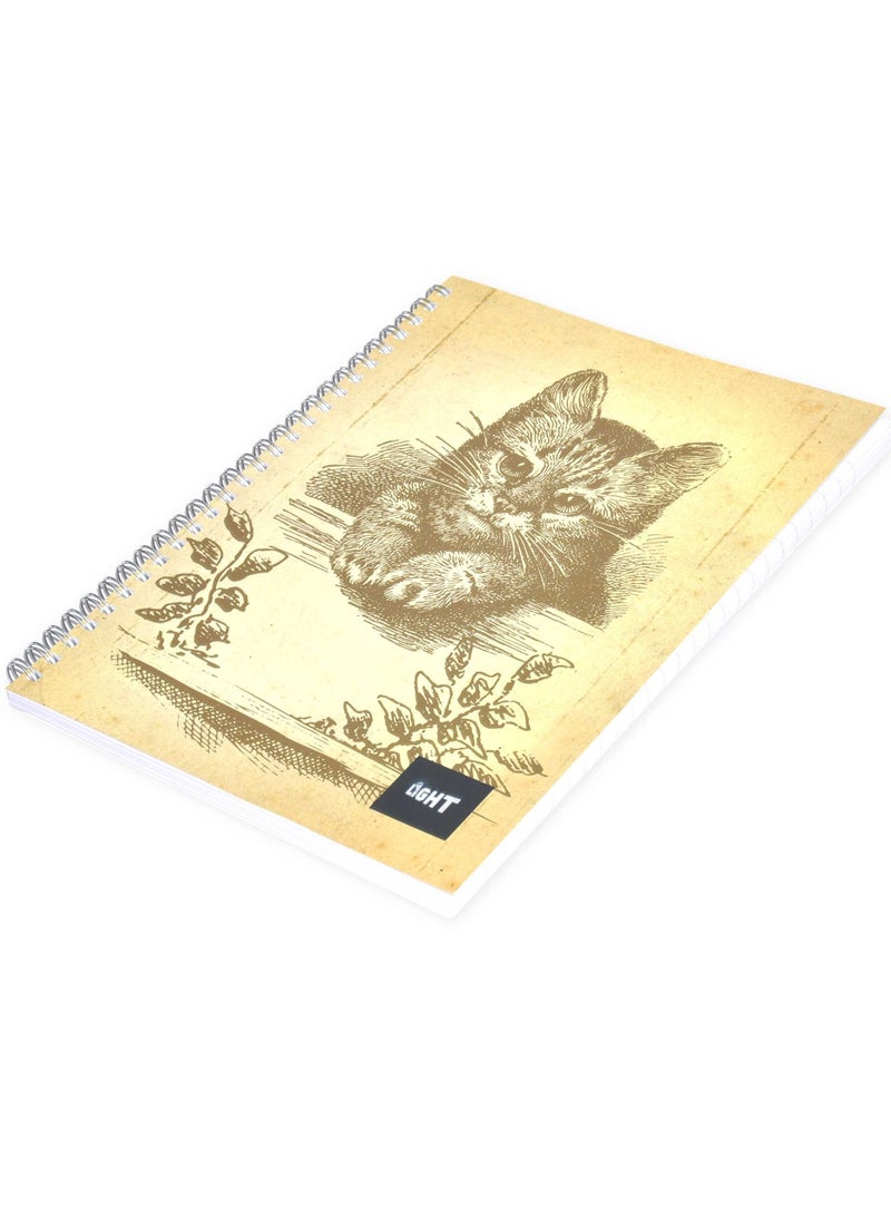 FIS LIGHT Pack of 10  Spiral Soft Cover Notebook Single Line, 9X7 Inches (22.86 X 20.32 CM), 80 Sheets -LINB971517S - Image 4