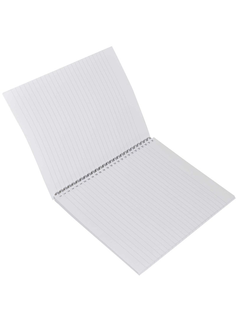 FIS LIGHT Pack of 10  Spiral Soft Cover Notebook Single Line, 9X7 Inches (22.86 X 20.32 CM), 80 Sheets -LINB971517S - Image 2