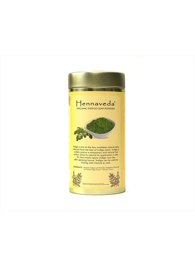 Hennaveda Indigo Powder. Organic Indigofera 100 gms/3.52 oz) - Image 3