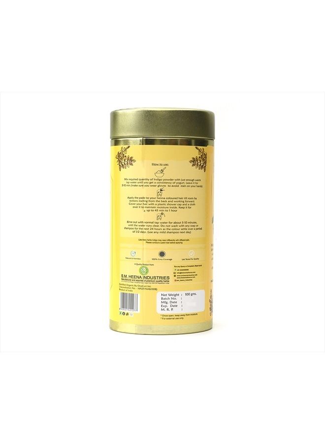 Hennaveda Indigo Powder. Organic Indigofera 100 gms/3.52 oz) - Image 4