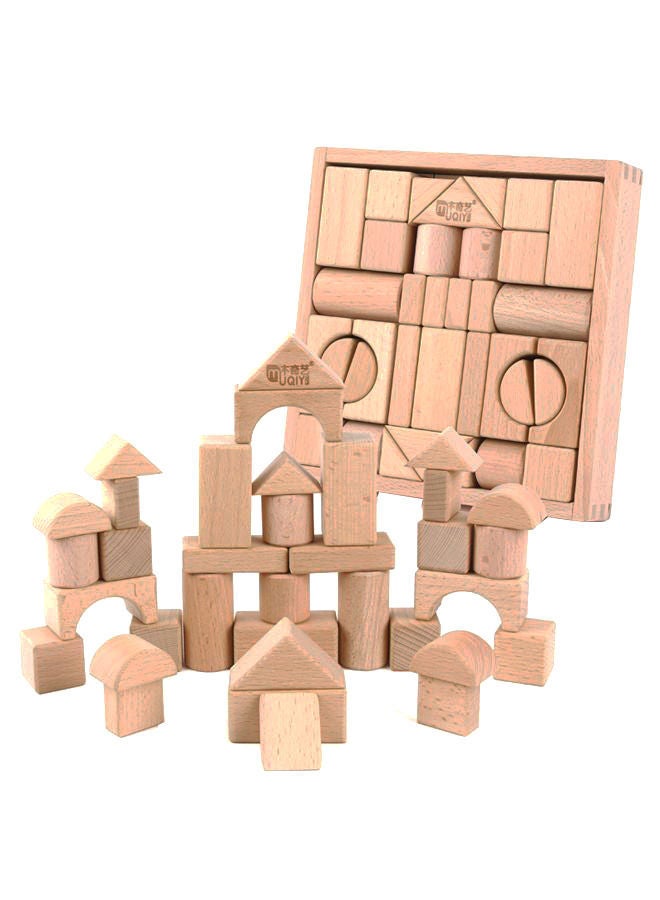 NIBEMINENT Wooden Building Block Set