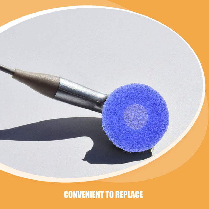 Blue Replacement Foam Earbud Covers 100pcs Soft Sponge Tips for Headphones - Image 4