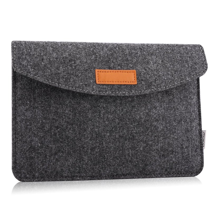 MoKo 7-8 Inch Sleeve Bag, Portable Carrying Protective Felt Tablet Case Cover Fits with iPad Mini (A17 Pro) 8.3" 2024, iPad Mini 6/5/4/3/2/1, Galaxy Tab S2 8.0, Tab A 8.0, ZenPad Z8s 7.9,Dark Gray - Image 1