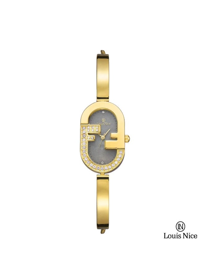 louis nice Elegant women's wristwatch with a mandarin design from Louis Nice