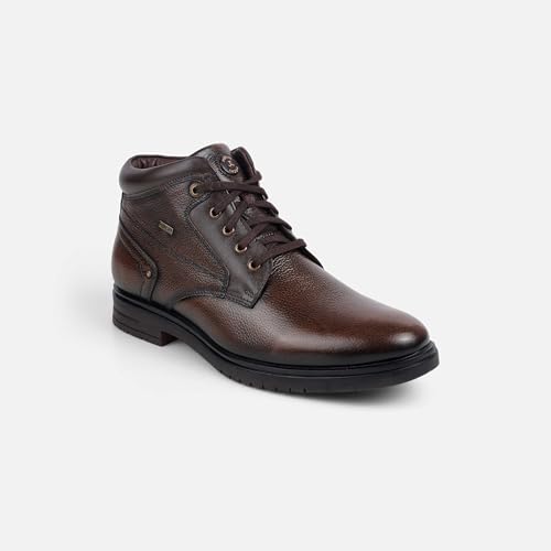 Mochi Men's Brown Leather Lace-Up Ankle Boots UK/9 EU/43 (71-370) - Image 3