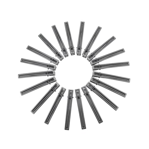 Wynameleri 20 Pcs Metal Black Duckbill Hair Clips of 8cm Hair Styling Sectioning Clips for Women - Image 1