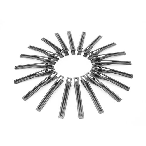 Wynameleri 20 Pcs Metal Black Duckbill Hair Clips of 8cm Hair Styling Sectioning Clips for Women - Image 2