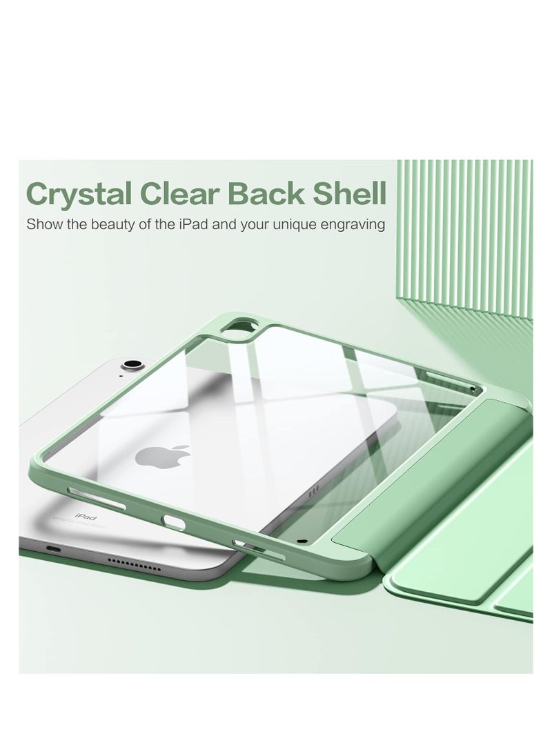 EVO - Compatible with iPad 10Th Generation 2022 10.9"S Case with Pencil Holder, Slim Protective Case with Clear Back Case for iPad 10Th Gen A2696 A2757 A2777, Mint Green - Image 1