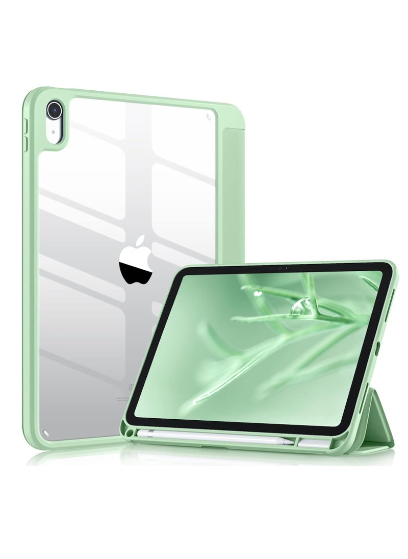 EVO - Compatible with iPad 10Th Generation 2022 10.9"S Case with Pencil Holder, Slim Protective Case with Clear Back Case for iPad 10Th Gen A2696 A2757 A2777, Mint Green - Image 1